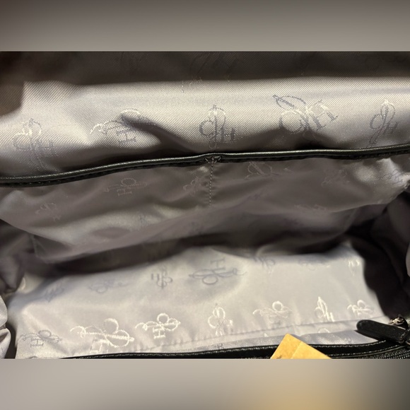 NWT Cole Haan Anne Street Frame Gray/Black Satchel - Picture 9 of 16